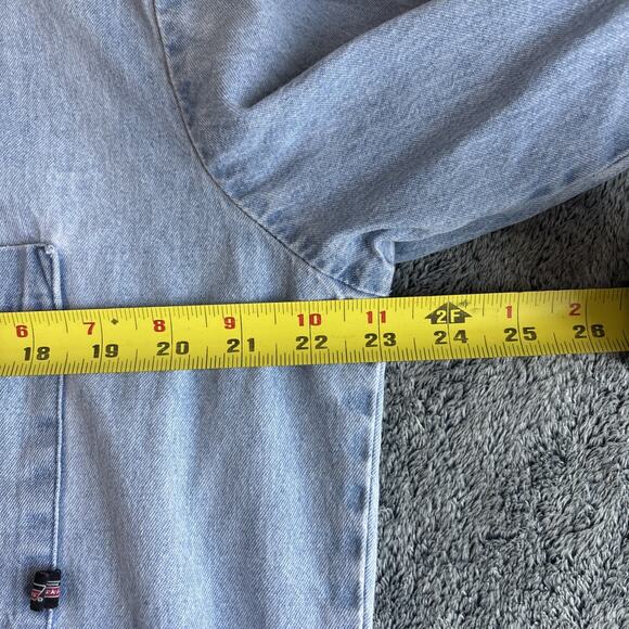 Dickies Light Blue Casual Button Down Shirt - Picture 11 of 15